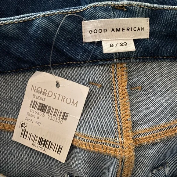 Good American Good Legs Flare Jeans Blue843 8 - Picture 11 of 14